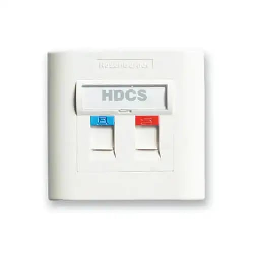 Rosenberger CP21-112-10 Dual Port Faceplate image 1