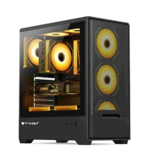 T-Wolf BLAZE BOX X4 ARGB Mid-Tower E-ATX Gaming Casing image 1