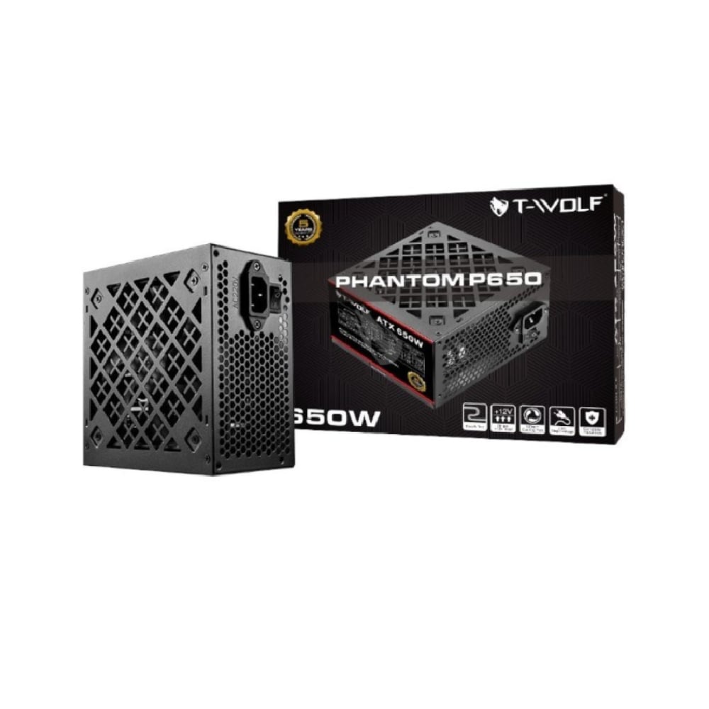 T-Wolf PHANTOM P650 ATX 650W Power Supply image 1