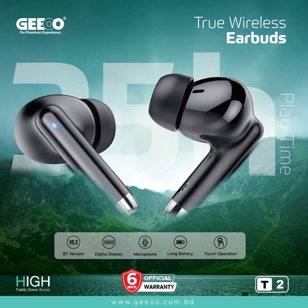 T2 Digital Display TWS Earbuds image 1