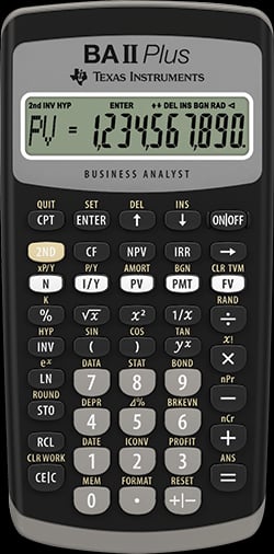 Texas Instruments BA II Plus Financial Calculator image 1