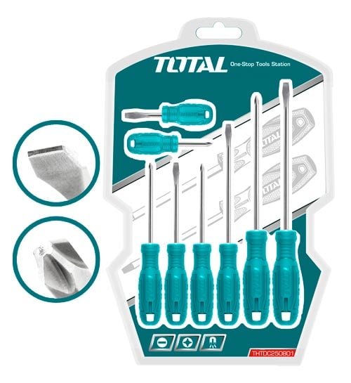 TOTAL 8 Pcs Screwdriver Set THTDC250801 image 1