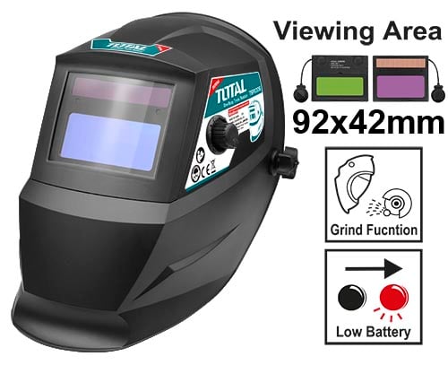 TOTAL Auto-Darkening Welding Helmet TSP9306 – 92×42mm image 1