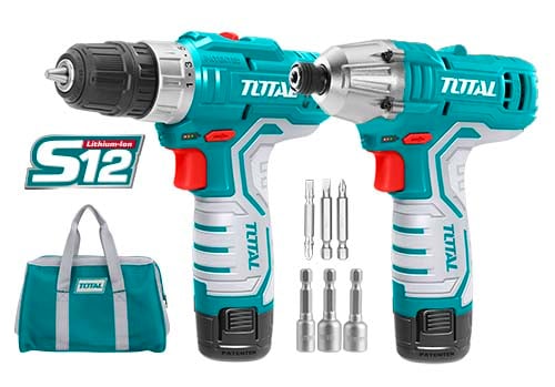 TOTAL Cordless 2 Pcs Combo Kit TKLI1201 image 1