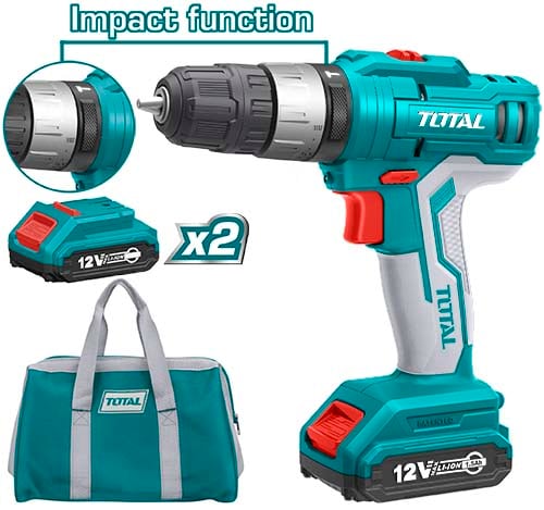 TOTAL Cordless Impact Drill TIDLI1222 – 12 image 1