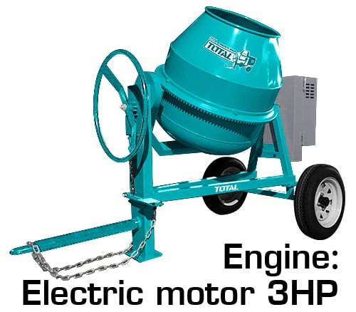 TOTAL Electric Concrete Mixer TCM35011 – 220-240V~50 image 1