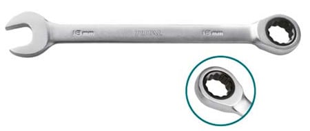 TOTAL Ratchet Spanner TCSPAR101 – 10mm image 1