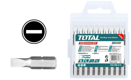 TOTAL Screwdriver Bits TAC16SL413 image 1