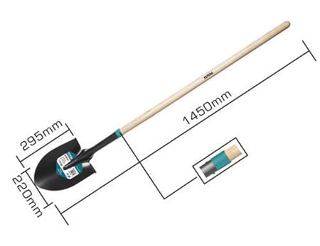 TOTAL Steel Shovel With Handle THTHW0201 – 1470mm image 1
