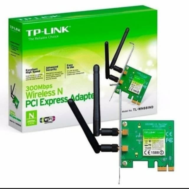 TP-Link TL-WN881ND 300Mbps Wireless PCI LAN Card image 1