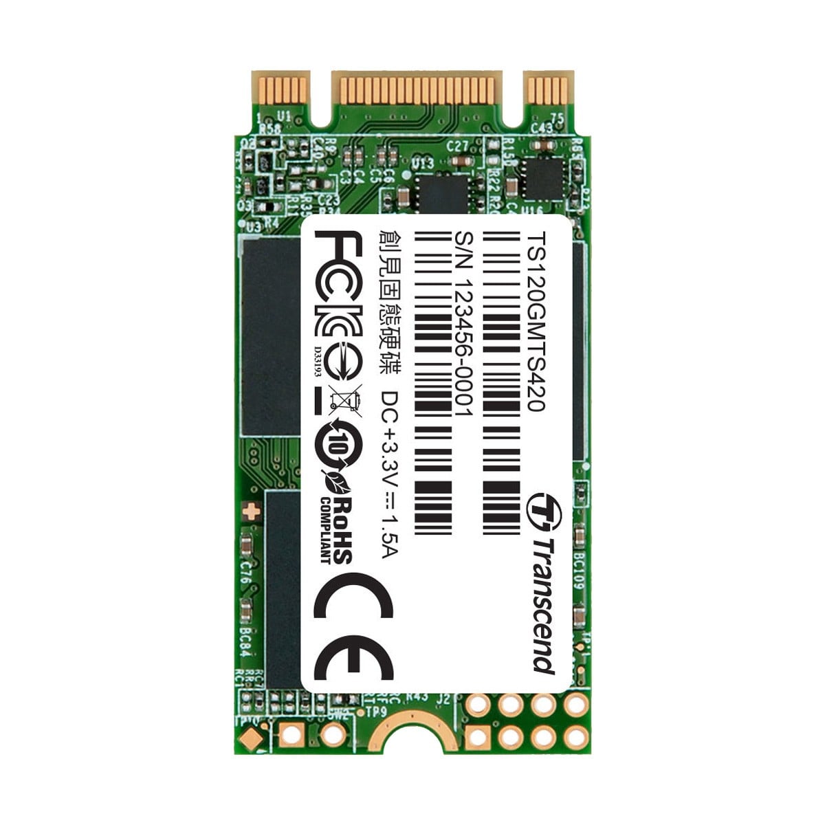 Transcend 420S 120GB M.2 SSD image 1