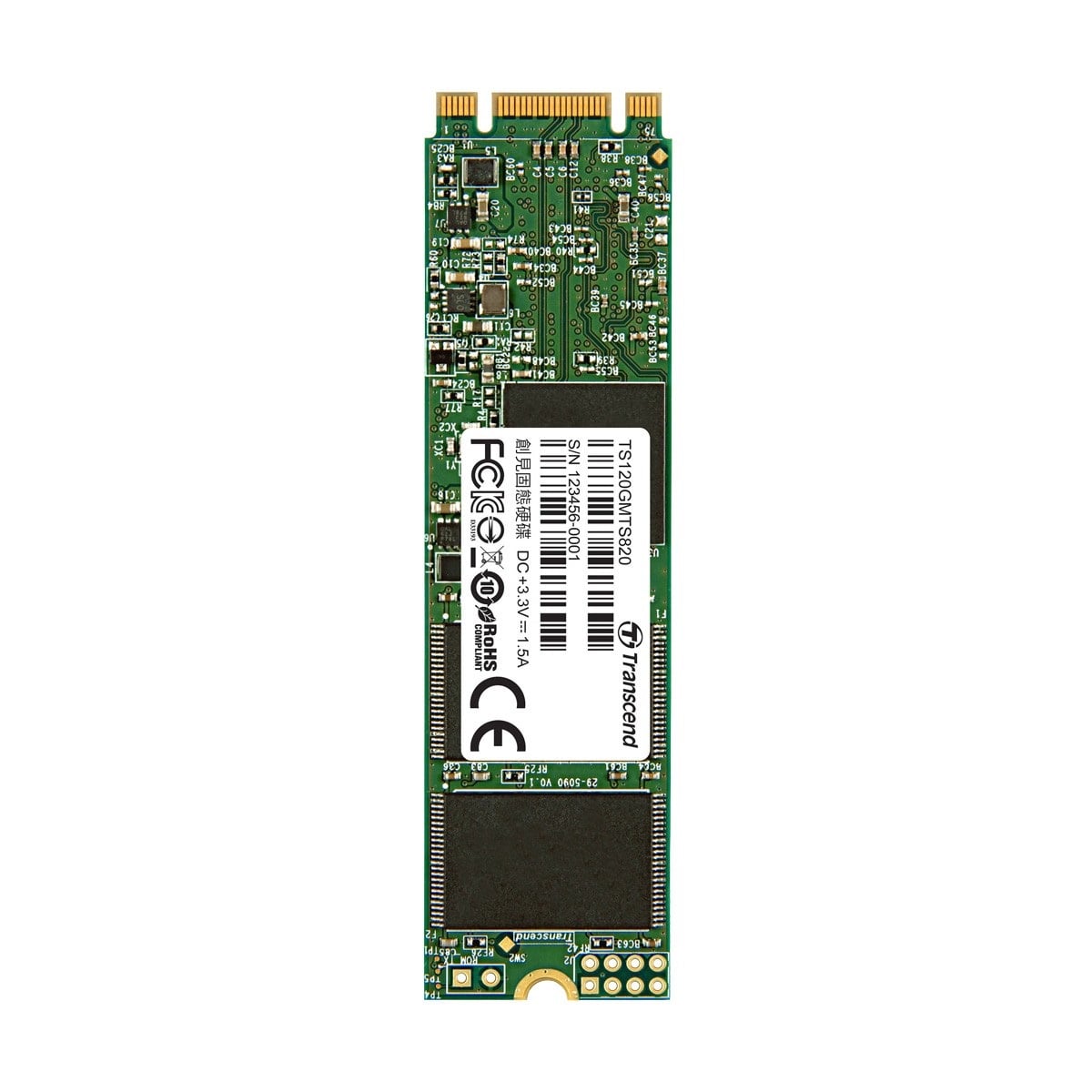 Transcend 820s 120GB M.2 2280 SATA SSD image 1