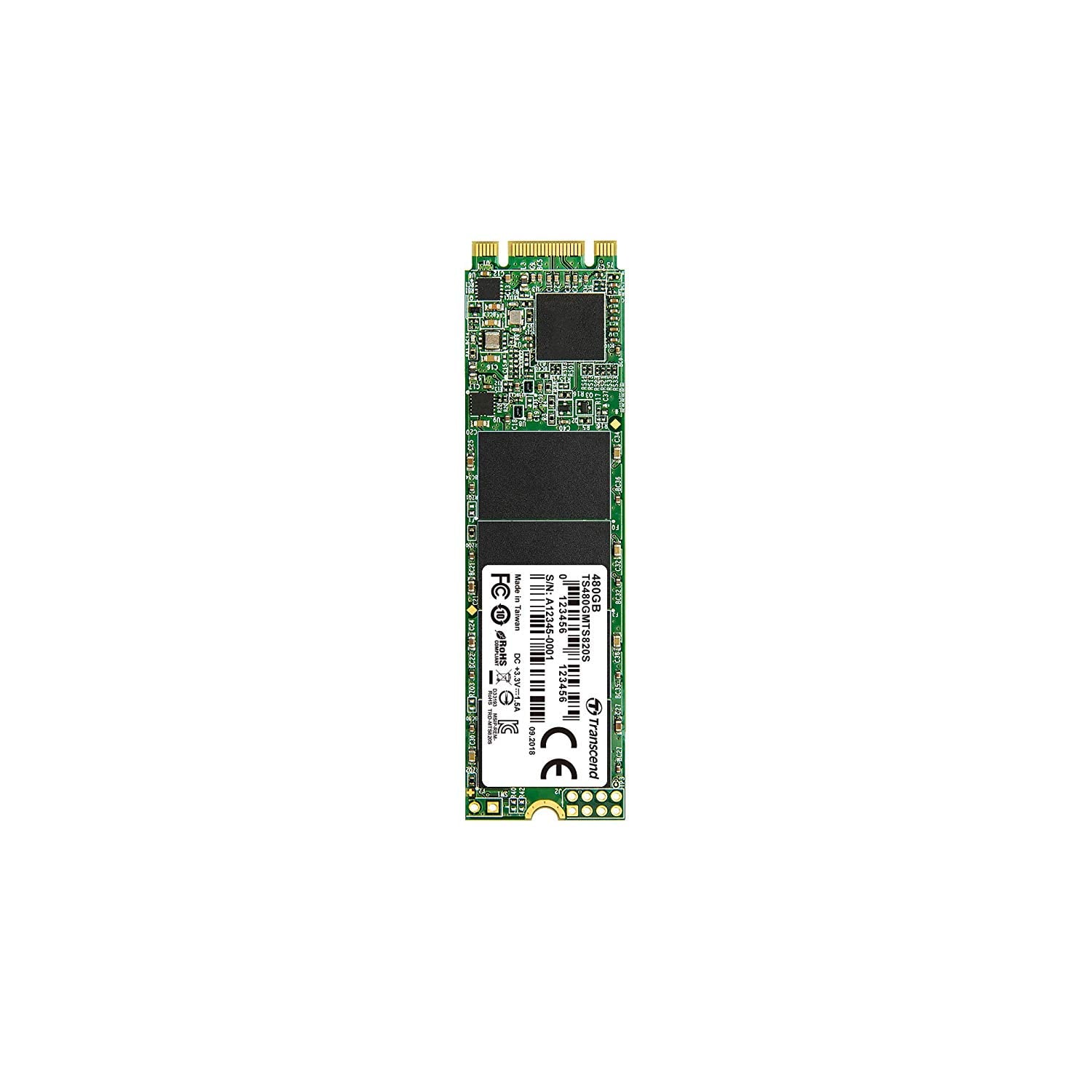 Transcend 820S 480GB SATAIII TLC M.2 2280 SSD image 1