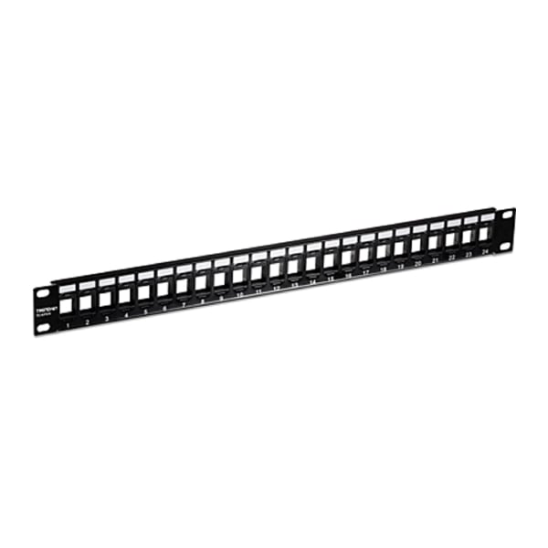 TRENDnet TC-KP24 24-Port Blank Keystone 1U Patch Panel image 1