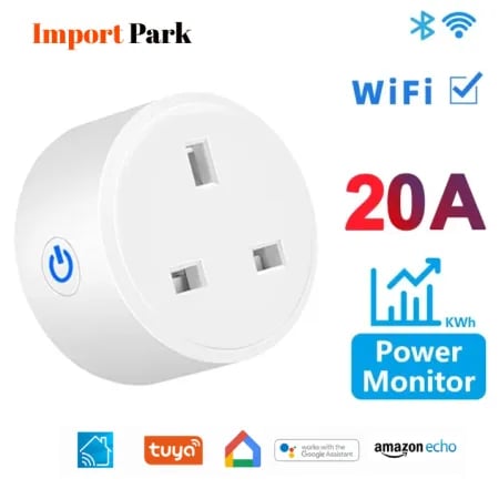 Tuya Smart Plug 20a Flat image 1