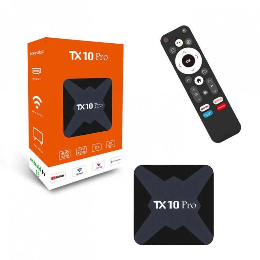 TX10 Pro 8K Android TV Box with Voice Control Remote image 1