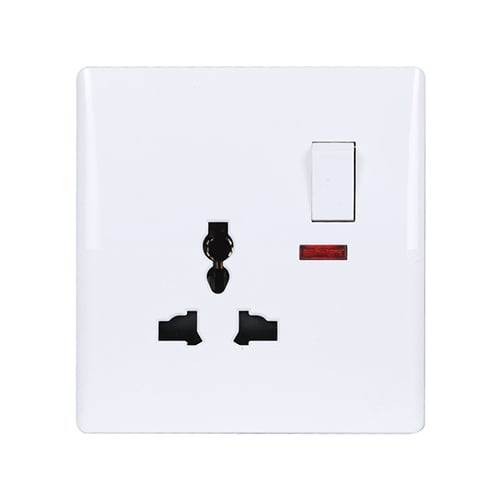 Walton Classic Series 3 Pin Socket with Switch (WCL3PS) image 1