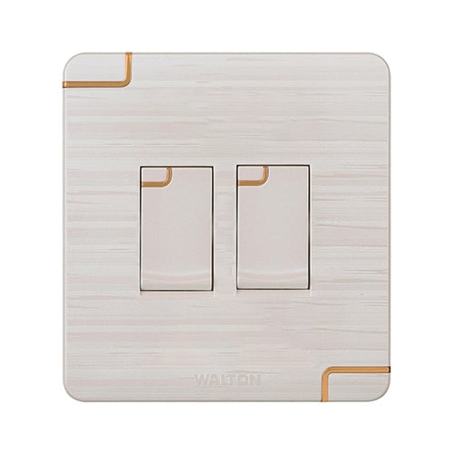 Walton Flora Series 2 Gang 1 Way Switch (WFL2GS1) image 1