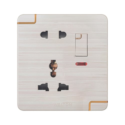 Walton Flora Series 5 Pin Socket with Switch (WFL5PS) image 1