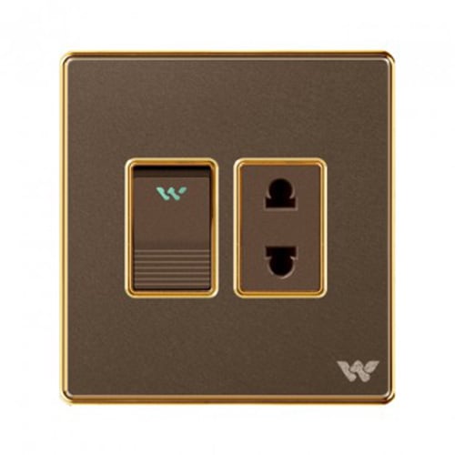 Walton Premio Series 2 Pin Socket with Switch (WP2PS) image 1
