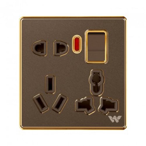 Walton Premio Series 8 Pin Socket with Switch (WP8PS) image 1