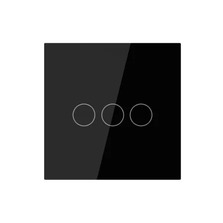 Wifi Smart 3 Gang Touch Switch Black image 1