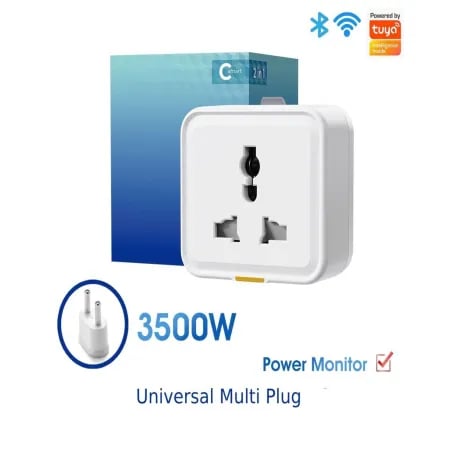 Wifi Smart 3 Pin Multi Plug in and round pin out image 1