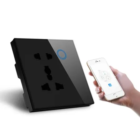 Wifi Smart 5 pin Socket Black image 1