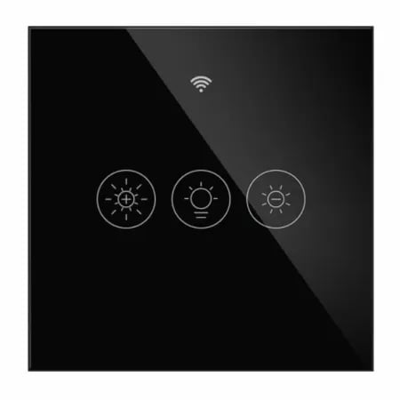 Wifi Smart Light Dimmer Switch Black image 1