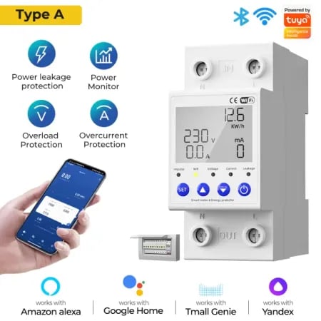 WiFi Smart Voltage Protector 63A image 1