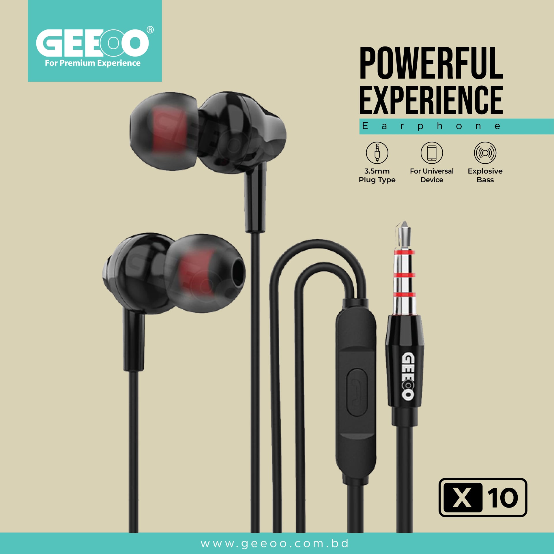 X10 Earphone Best Sound image 1