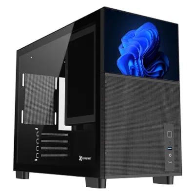 Xtreme D777B Mid Tower Casing With 7-inch Display image 1