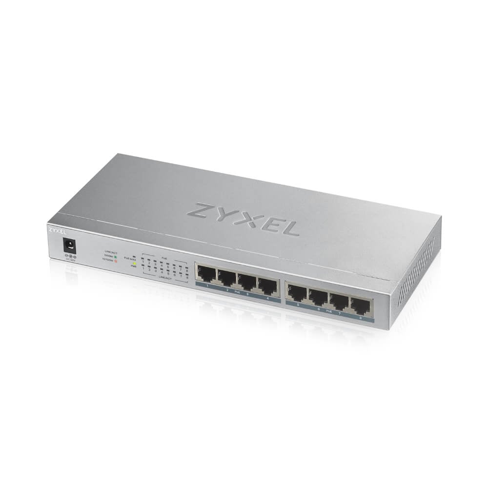 Zyxel GS1008HP 8-Port GbE Unmanaged PoE Switch image 1