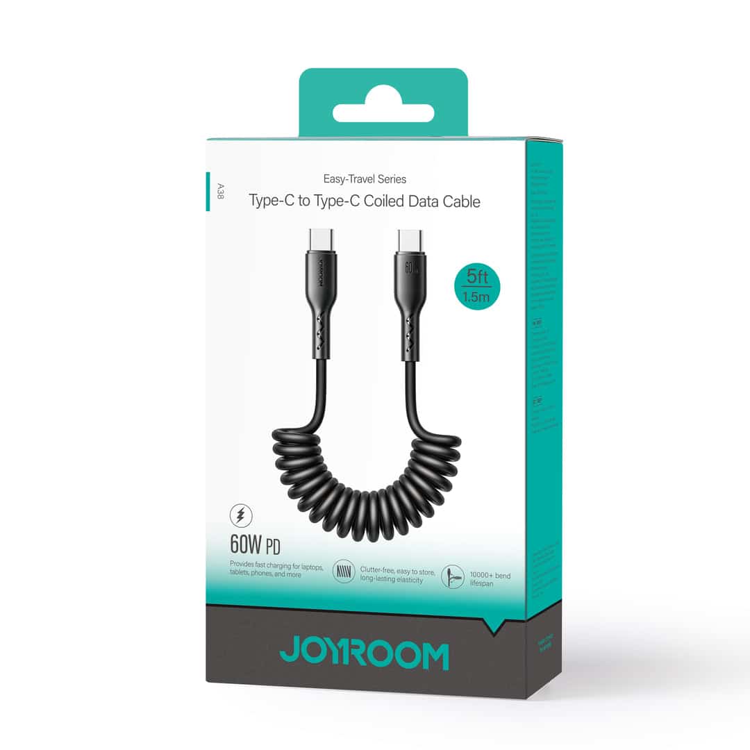 JOYROOM SA38-CL3 30W Coiled Data Cable 1.5m