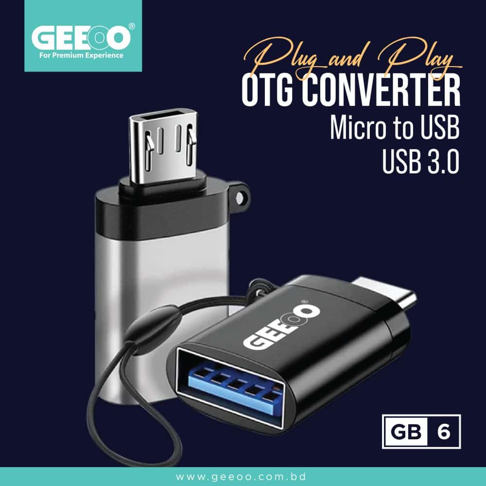 GEEOO Micro to USB OTG Converter (USB-3.0)