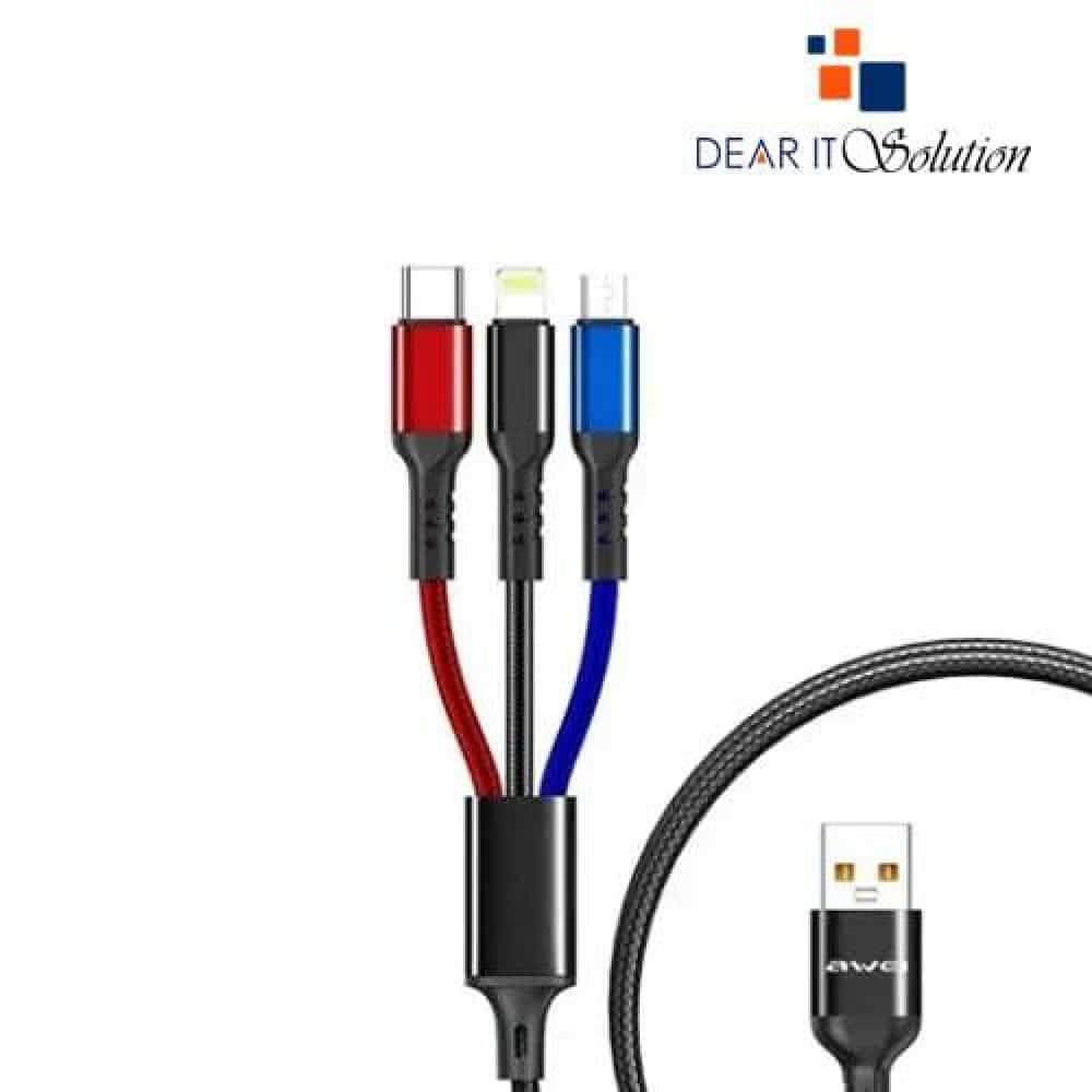 Awei CL-971 3 in 1 Multi Charging Cable