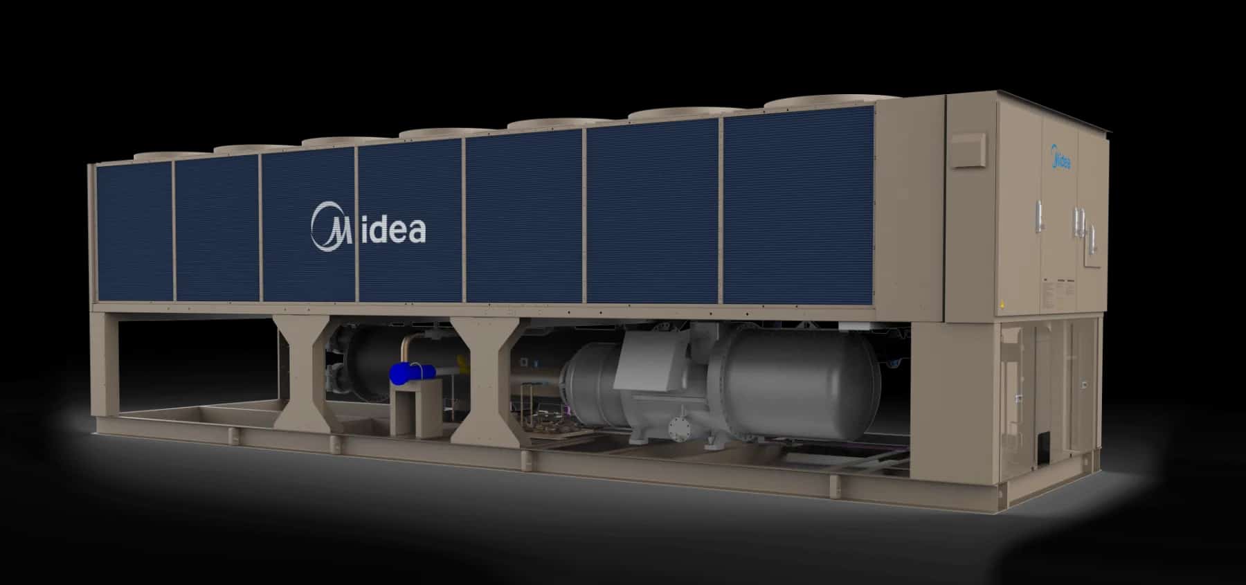 Midea Flooded Air-Cooled Screw Chiller | High-Efficiency SCAG Series for Bangladesh