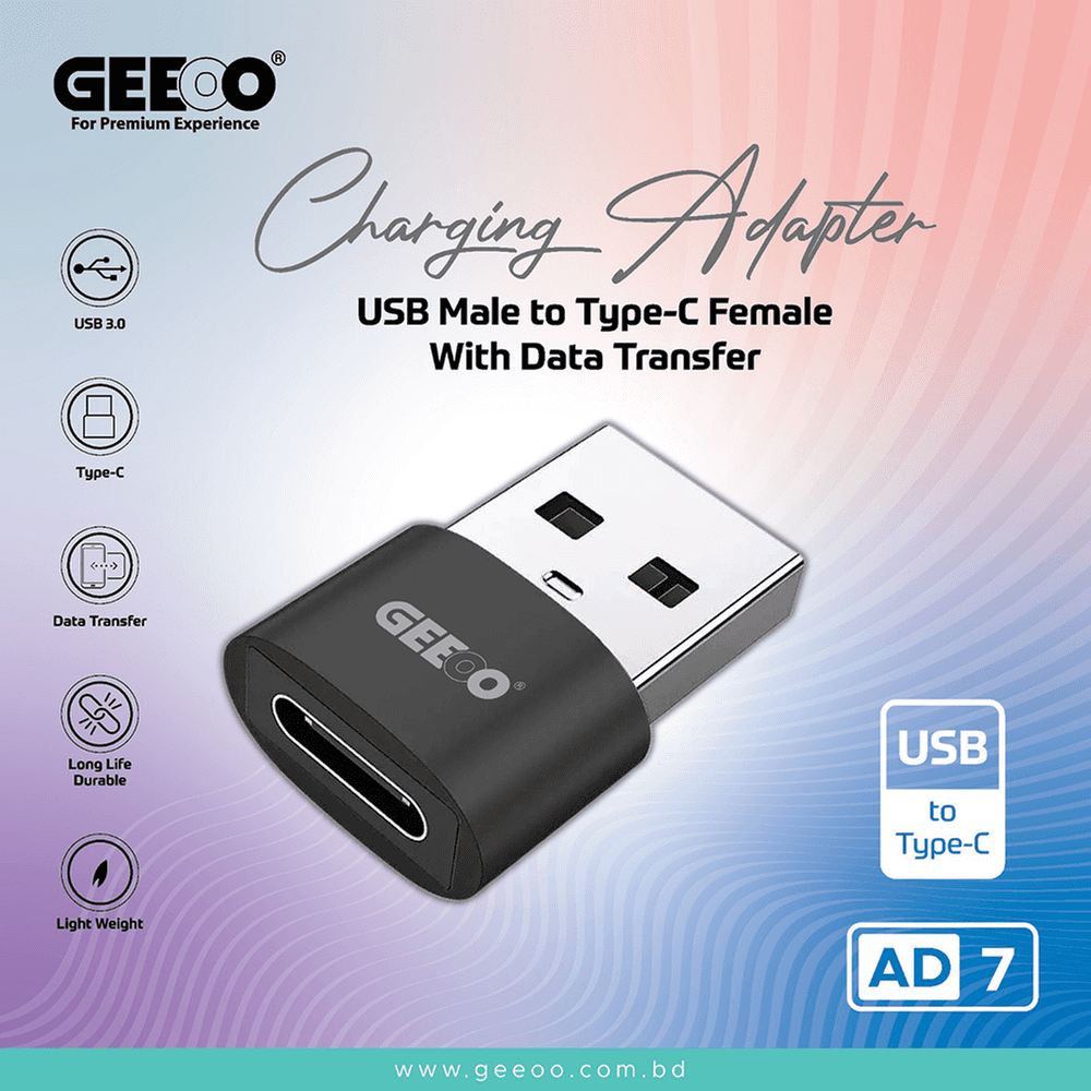 GEEOO USB to Type-C Charging Adapter