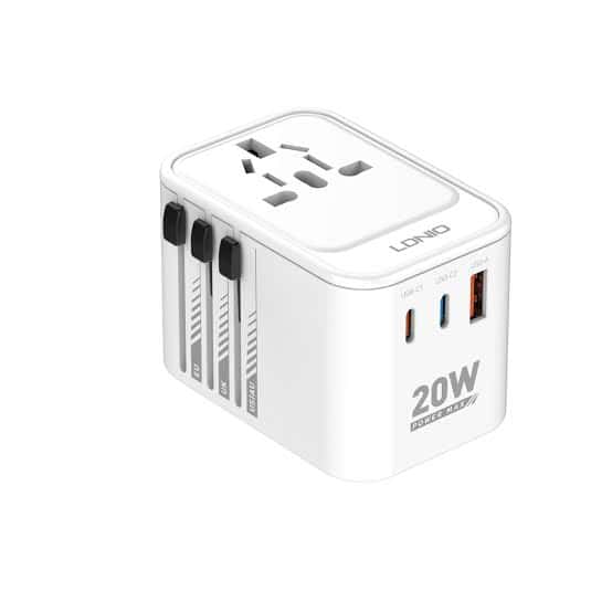 LDNIO Z9 UNIVERSAL ADAPTER 20W (BLACK)