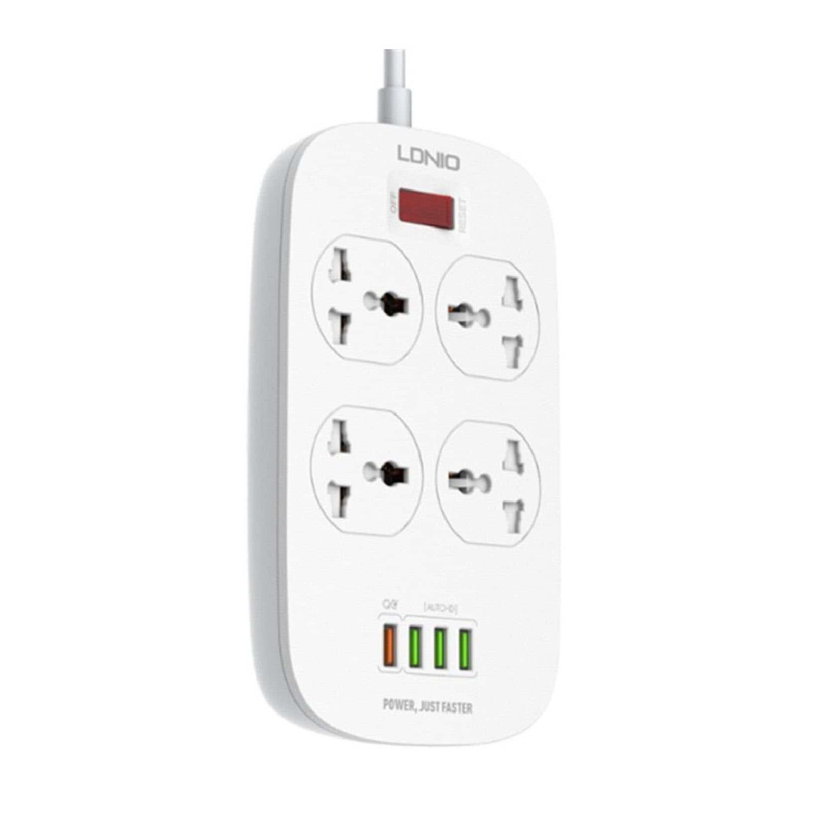 LDNIO SC4407 4 OUTLETS POWER SOCKET - White