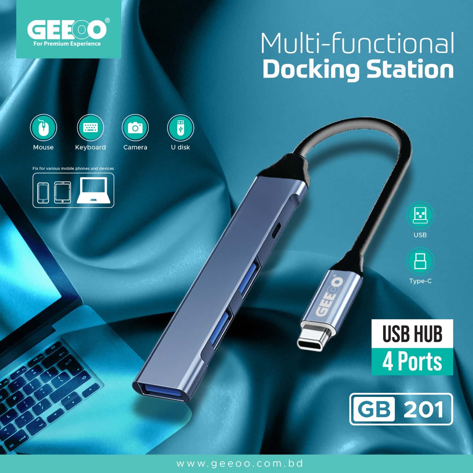 GB201 Type-C USB Hub