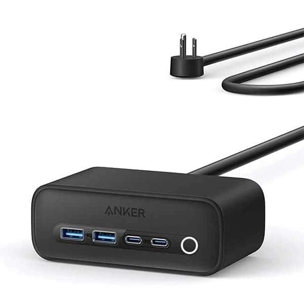 Anker 525 Charging Station 7-in-1 USB C Power Strip Max 65W Power Delivery (A91C0)