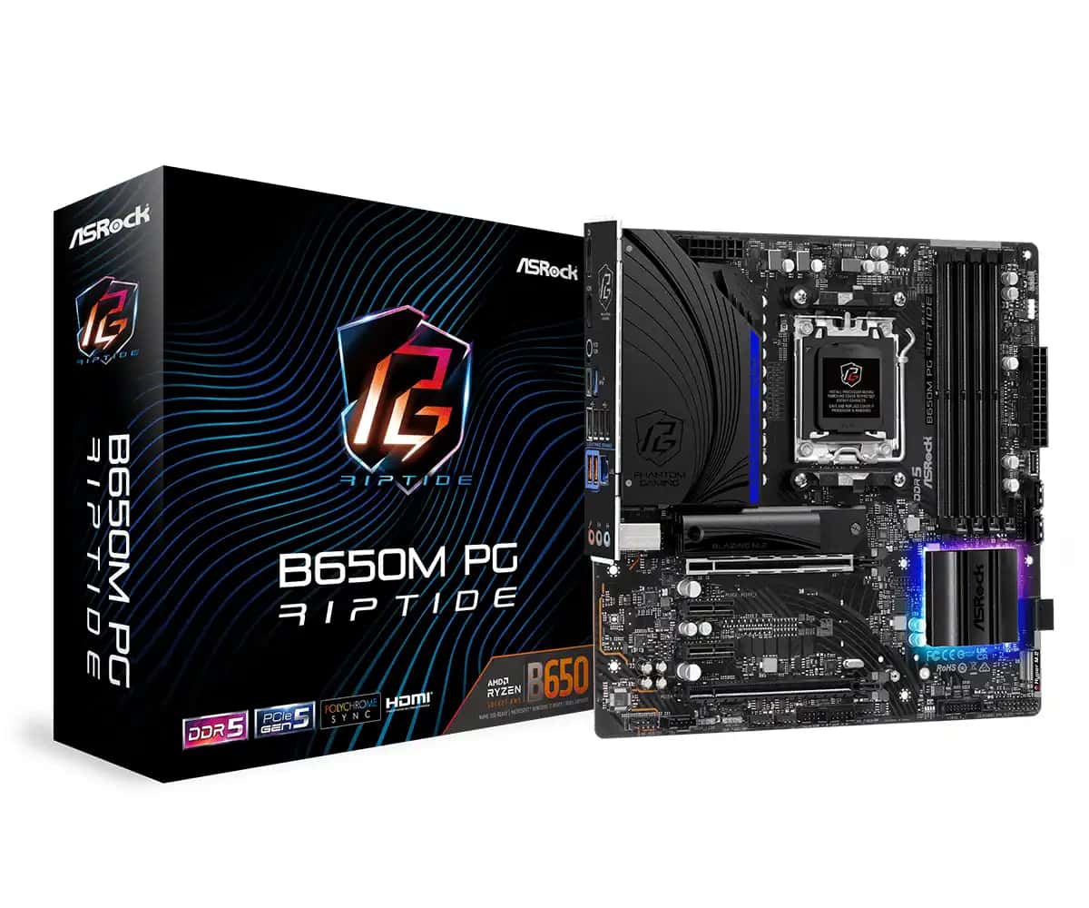 ASRock B650M PG Riptide AMD AM5 Micro ATX Motherboard
