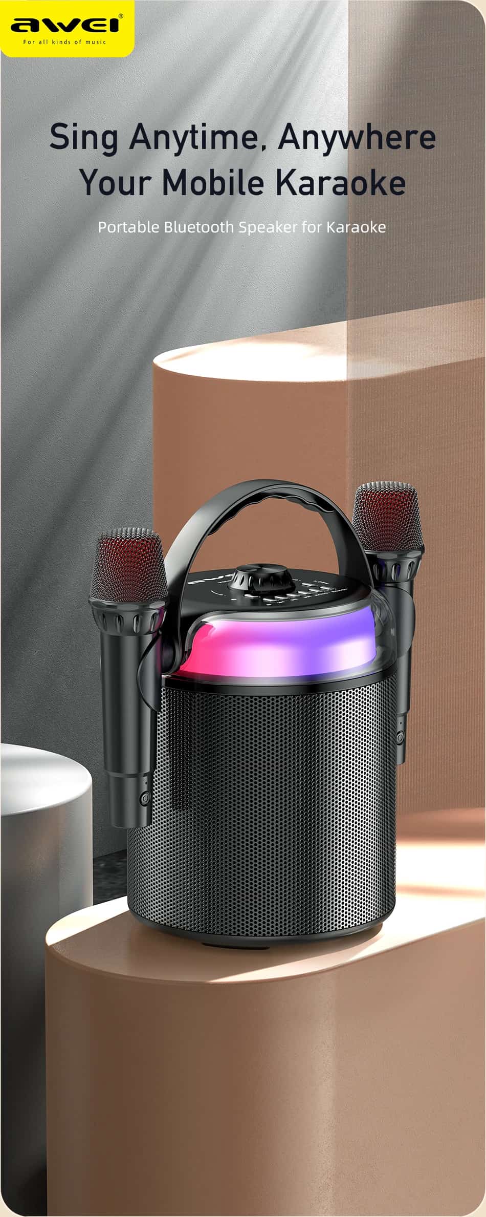 Awei Y388 Soundbar Hifi Bluetooth Wireless Speaker Home TV Sound Box