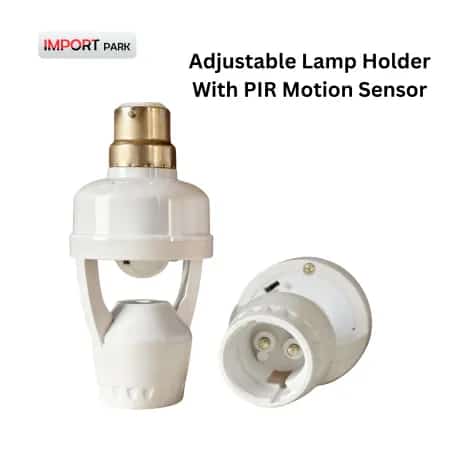 Adjustable Lamp Holder With PIR Motion Sensor