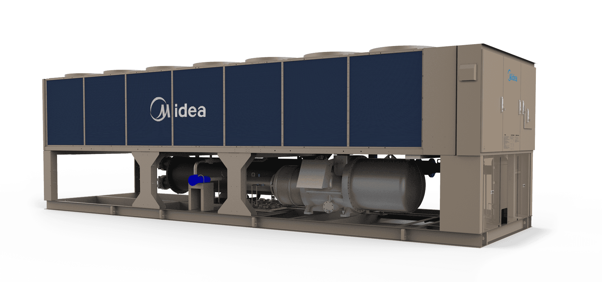 Midea Flooded Air Cooled Screw Chiller | High-Efficiency HVAC Solution | ETC Bangladesh