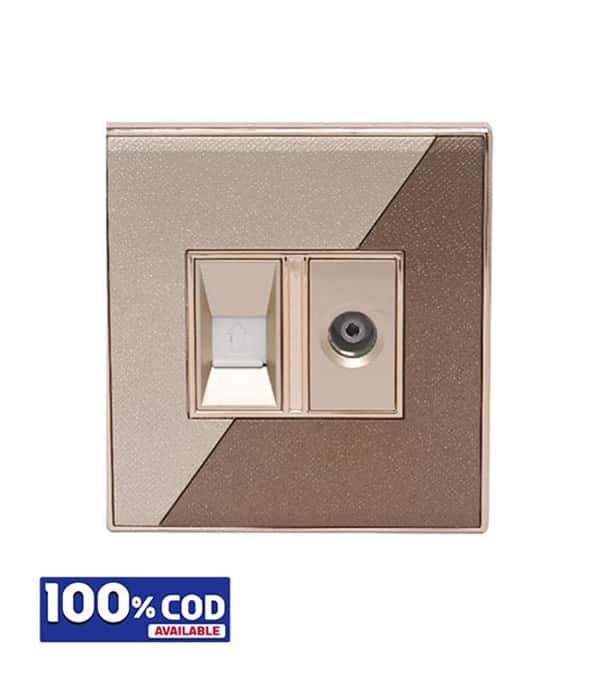 Click Marigold TV & Telephone Socket