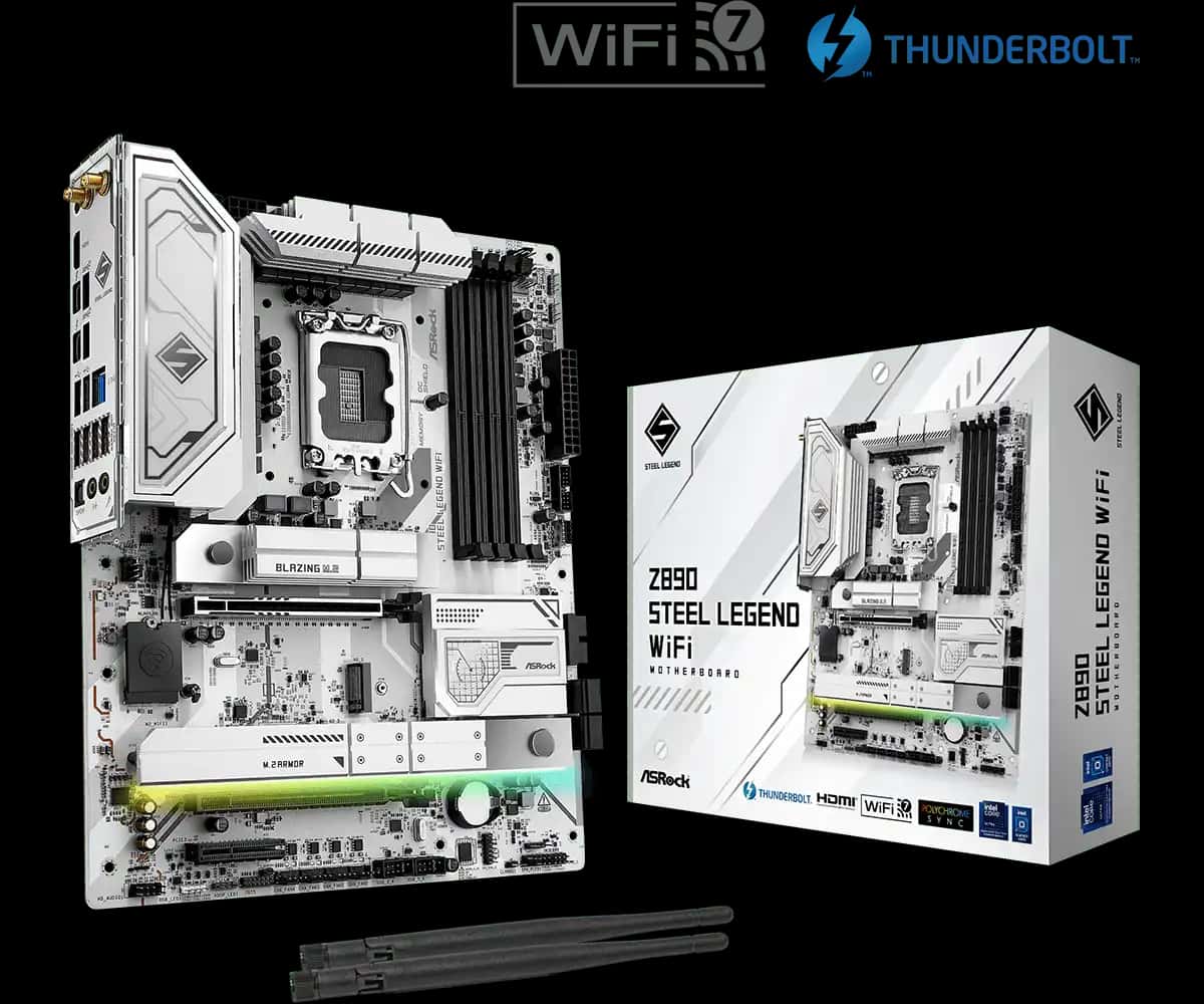 ASRock Z890 Steel Legend WiFi LGA1851 DDR5 ATX Motherboard