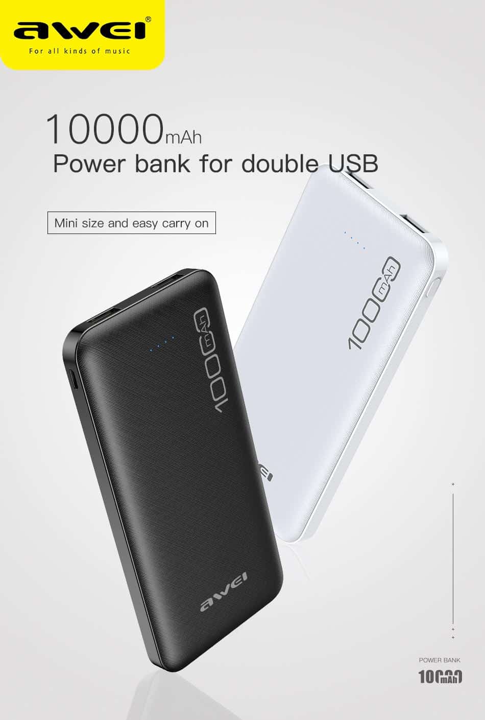 Awei P28K 10000mAh Power Bank