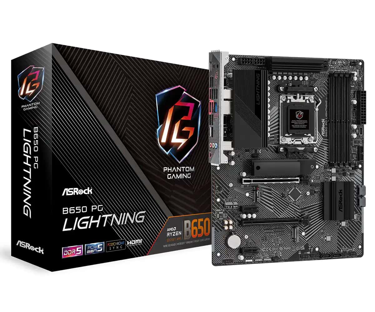 ASRock B650 PG Lightning AMD AM5 ATX Motherboard